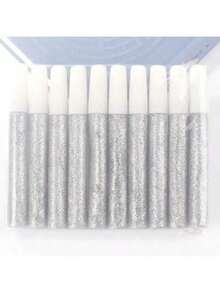 10 支装多色闪光胶棒 - 可水洗闪光胶棒套装、DIY 艺术和工艺闪光笔、用于艺术项目的闪光凝胶笔、各种颜色的毕业帽装饰 - 彩色 - 查看 8