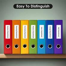 20 chiếc kẹp nhãn tự dính, kẹp nhãn trong suốt phù hợp với nhãn bìa hồ sơ 1"x3", mở từ phía trên, có thể dùng làm nhãn dán cho hộp đựng đồ, sổ tay, hộp, v.v. - Trong sáng - Xem 6