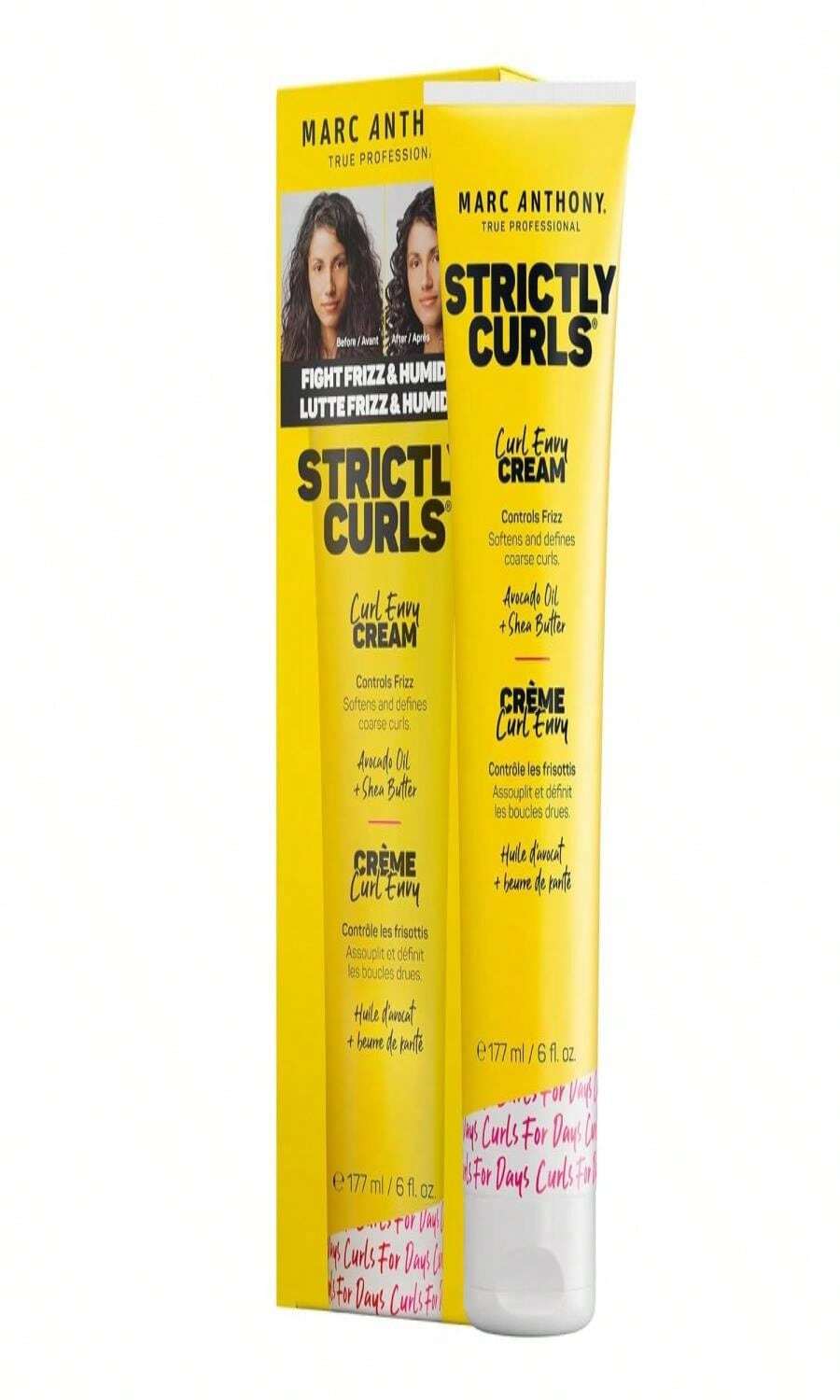 Loción de peinado definidora de rizos Marc Anthony Strictly Curls, tubo de 83 onzas con proteína de seda y vitamina E para definición de rizos - ColorA - Ver 1