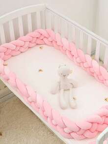 1件婴儿床编织扭结护栏垫，新生儿床护栏安全防护，2米/3米 - 彩色 - 查看 26