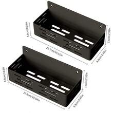 2 حبة/4 حبة سلة تخزين بلاستيكية مغناطيسية كبيرة، مناسبة للثلاجات والميكروويف والغسالات - رف تخزين مطبخي متعدد الوظائف، حامل توابل مغناطيسي جانبي بدون ثقب أو لصق، قابل للفصل