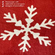 Cobertor de Floco de Neve/Árvore de Natal, Material de Flanela Vermelha, Cobertor Quente para Casa, Cobertor Confortável, Cobertor de Sofá, Cobertor para Dormir, Cobertor para Ar-Condicionado. Objeto Preguiçoso, Festa de Primavera, Outono e Inverno. Presentes de Natal, Enviar para Amigos, Família, Colegas, Vizinhos. Atmosfera de Natal. Tecido Felpudo, Fácil de Cuidar, Macio e Quente. (Padrão/Estilo Aleatório, Entrega Aleatória)