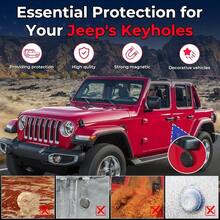- Cubiertas de ojo de cerradura compatibles con JL y Gladiator JT 2018 - 2025, accesorios de decoracin de cerradura con imn fuerte para proteccin de cerradura de puerta - Negro - - Ver 6