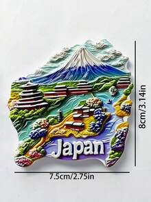 1pcJapanTokyo Osaka Refrigerator Magnets Tourism Souvenirs 3D Home Decoration Magnetic Stickers - Multicolor - View 9
