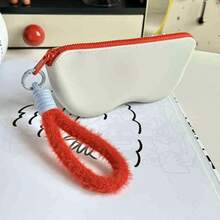 1 pieza, Estuche de gafas de sol de silicona impermeable con cordón y cremallera, bolsa de almacenamiento portátil para gafas de sol, estuche de gafas de sol suave y ligero, perfecto para viajes, viajes de negocios, fiestas en la playa, se puede llevar en la muñeca o adjuntar a la mochila, diseño ligero, regalo ideal para preservar los anteojos, regalo de Navidad, regalo del Día de San Valentín, regalo del Día de la Madre, regalo de cumpleaños