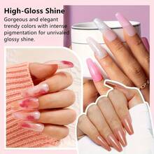 Poly Nail Gel Kit Starter Kit With  3pcs Coscelia Poly Extension Gel For Beginners Clear Pink White Nail Art Quick Building Gel Manicure Kits Gift For Women DIY At Home, DUOLINGDAI - Multicolor - View 6