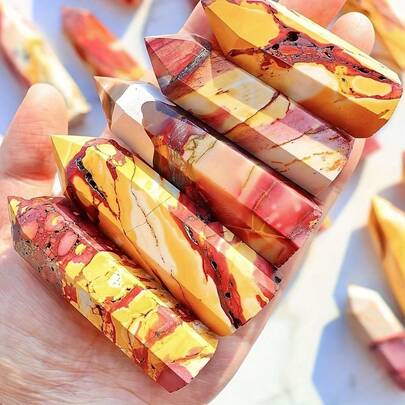 1pc Elegant Mookite Crystal Tower Sphere - Vibrant Marble Design With Intricate Veins, Perfect For Birthdays, Anniversaries & Gifts For Him Or Her, Gift For Her | Elegant Gift | Natural Beauty,