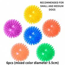 3 Peças Brinquedos de Bolas Squeaky para Cachorro, Bola de Espiga para Mastigação de Cachorro, Brinquedos Flutuantes para Piscina de Cachorro, Brinquedos de Borracha TPR para Busca de Cachorros Pequenos, Brinquedos para Morder por Tédio, Limpeza Dental para Cachorros Médios e Pequenos - Multicolorido - Visão 11