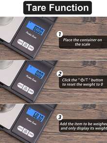 Digital Pocket Gram Scale Mini Portable Digital Scales Grams Ounces Grains Food Jewelry Scale With LCD Display