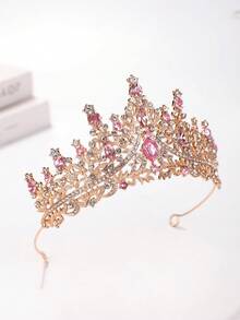 1 chiếc băng đô vương miện công chúa đính đá sang trọng cho bé gái - Nhiều màu - Xem 8