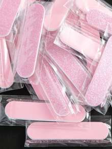 10pcs/Set Shiny Pink Dual-Sided Disposable Mini Nail Files, Suitable For Manicure Buffing And Polishing, Professional Nail Care Set - Multicolor - View 9