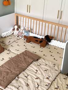 1件婴儿床编织扭结护栏垫，新生儿床护栏安全防护，2米/3米 - 彩色 - 查看 9