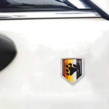 Bear - Calcomanas de bandera de la hermandad para coche, accesorios de coche LGBTQIA, calcomanas de bandera de escudo chapado en cromo, para coches, camiones, vehculos, 2 unidades - Orgullo de oso - Ver 5