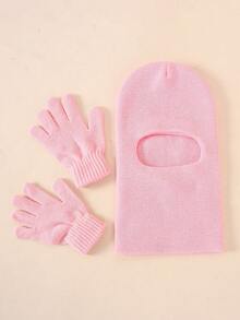 1 Mũ len đan dễ thương cho trẻ từ 1-6 tuổi, màu trơn, mềm mại, thoải mái, bảo vệ tai ấm áp, thích hợp cho mùa thu/đông, sử dụng ngoài trời thường ngày - 2 chiếc - Xem 9