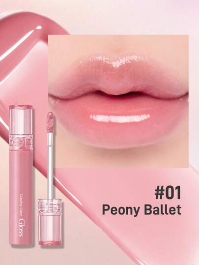 Rom&nd Romand Glasting Color Gloss Moisturize And Plump Lips, Hydrate, Transparent Color, Shiny Effect, Korean Makeup