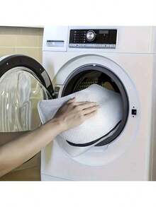 1 pieza Bolsa de malla con cierre de cremallera reutilizable, adecuada para zapatos y zapatillas, ropa interior, calcetines y otros artículos pequeños. Capacidad extra grande, bolsa para zapatos lavable, bolsa de viaje para zapatos, bolsa de lavandería con cierre de cremallera portátil, bolsa para zapatos para el hogar, bolsa de malla con cierre de cremallera para lavadora, bolsa para zapatos de poliéster duradero. Un regalo perfecto para el Día de San Valentín/Pascua en el hogar. - Multicolor - Ver 11