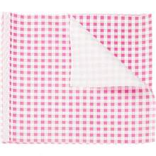HARFINGTON 100pcs Square Checkered Wax Paper Sheets 9.84" X 9.84" Oilabsorbing Dry Food Wrapping Paper For Sandwiches Baking Picnics Bread Hamburgers Pink - 984inchx984inch - View 2