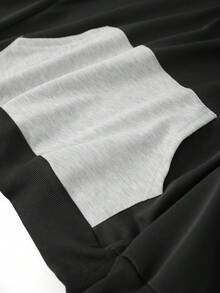 Men's Spring/Autumn Letter Print Contrast Color Hoodie And Drawstring Waist Pants Set, Fashion Sportswear Casual Outfit For Commuting, Work, Fishing, Camping, Gym