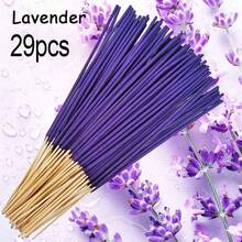 29/115/200 支薰衣草香棒 - 竹棒，适用于芳香疗法、瑜伽、冥想、家庭和办公室香薰，完美的节日礼品套装 - 薰衣草 - 查看 9