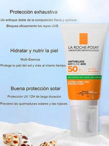 Protector Solar Fps50+ Gel Cream Piel Grasa y Sensible 50 Ml La Roche Posay - Protección Avanzada y Alta Duración para Pieles Gruesas y Sensibles​ - Blanco - Ver 12