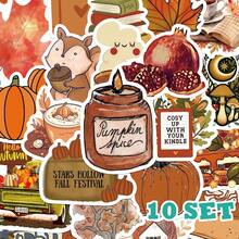 50 张秋季主题贴纸，可用于装饰计划簿、笔记本、手机壳、滑板、吉他、平板电脑、剪贴簿、信封 - 彩色 - 查看 8