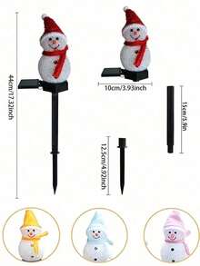1个太阳能圣诞雪人灯，户外防水LED雪人木杆装饰景观灯，适合新年、圣诞节、万圣节家居装饰，可用于走道、后院草坪、门廊、街道、露台、庭院、树木、栅栏、家庭聚会、婚礼、生日派对等场合。
