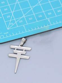 1pc Simple Tokyo Hotel Symbol Stainless Steel Women's Lock Bone Chain DIY Charms.Charms For Jewelry Making,Trinkets,Wedding Items, Charm Bracelet,Charms.Birthday Parties, Christmas Decorations, Adult Craft Supplies,Suitable For Earrings, Necklaces, Amulets, Bracelets DIY Jewellery Making. - Tokyo Hotel - View 9