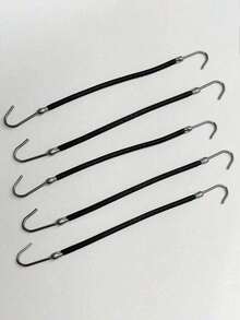 5pcs High Elasticity Double Hook Hair Bands, Latin Dance Disc Hair Special Rubber Band Double Head With Hook Professional Styling Ballroom Dance Competition Comb Hair Elastic Belt Hook Hair Ponytail Hook Hairpin, Elastic Headband Ponytail Holder, Suitable For Female Hair Styling ,Hair Styling Kit ,Hair Tool Kit ,Hairstyling Set ,Hair Styling Tools