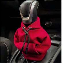 1pc-Universal Car Gear Shift Cover Hoodie, Fashionable Mini Hooded Sweatshirt For Auto Gear Stick Shifter Knob, Interior Accessories Decor - 彩色 - 查看 2