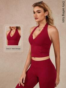 NcmRyu 1 قطعة سترة رياضية بلا أكمام ذات لون أحادي بتصميم بسيط مرن للاستخدام اليومي والرياضة الخارجية