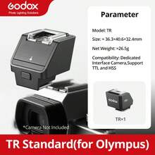 Godox Godox TR TTL Hot Shoe Riser Compatible With Canon E-TTL II Nikon I-TTL Fujifilm OM System TTL Systems For IT20 IT22 IT30PRO