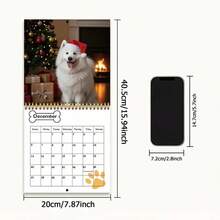 2026 Desktop Elegant Calendar - Monthly And Daily Planner With Cute Dog Illustration, Portable Time Organizer For Home And Office, Perfect Gift For New Year, Halloween, Christmas, Birthdays, And Other Festive Occasions