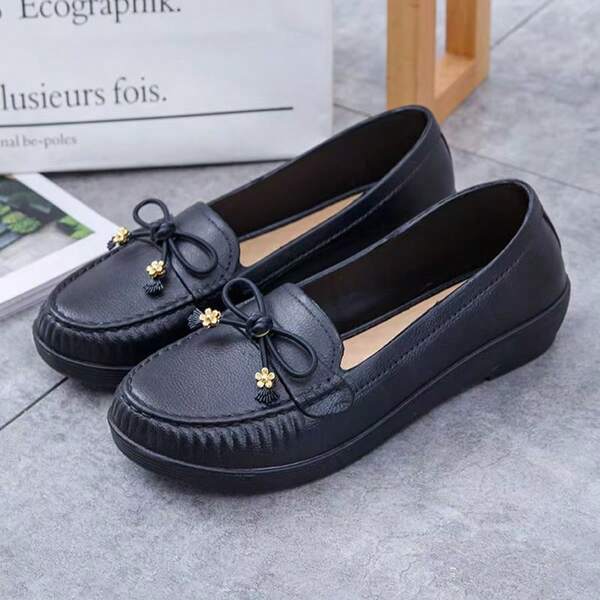 Nuevos zapatos de estilo Lolita Mary Jane para mujer, zapatos planos con estilo francés/británico con cordones, suela antideslizante de punta redonda, adecuados para la nueva academia, estilo retro, negocios, ir al trabajo