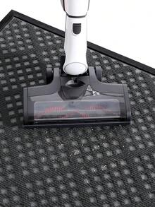 DAJIANG 1 tấm thảm cao su lót lối vào, họa tiết hình học, hình chữ nhật, tối giản, phong cách Bắc Âu, hiện đại, có lưỡi gạt, đế cao su chống trượt, không chặn cửa, dễ vệ sinh, thấm hút, thích hợp cho lối vào trong nhà và ngoài trời, thảm trang trí thảm nhà bếp trang trí Giáng sinh - Xám - Xem 11