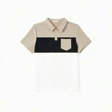 Family Matching Sets Color Block Shirt Or Floral Body-Con Asymmetrical Hem/Tulle Strap Dress - Apricot - View 5
