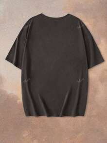 Sleepy Hollow Dead And Breakfast Est. 1869 The Place To Rest A Weary Head Halloween Clothes, Nightmare Before Christmas, Halloween, Halloween Costumes For Women, Oversized Loose Fit Round Neck Short Sleeve T-Shirt  Printed T-Shirt Retro Pattern Fashion Style Limited Edition Hot Recommendation - 深灰色 - 查看 2