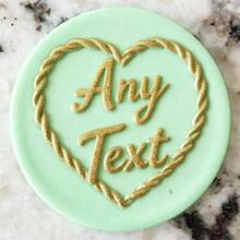 Customized Text Cake Decorations, DIY Cutting Molds, Frosting Cake Templates, Wedding Clay Fondant Embossing Tools, Name Cake Molds, Handmade Cookie Embossing Stamps