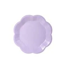 10 件/20 件/40 件/50 件/套，浅紫色花形扇贝甜点一次性纸盘、杯子和餐巾，花瓣紫色一次性 9' 7' 盘子纸巾杯适用于茶会、生日、新娘送礼会、婴儿送礼会、婚礼、野餐派对、活动、派对用品 - 紫色 - 查看 13