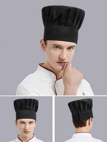 1 Mũ đầu bếp nhiều màu có thể điều chỉnh, Unisex, Thích hợp để nấu ăn, Chống bụi, Sử dụng cho tiệm bánh, nhà hàng, nhà máy, đồng phục đầu bếp và sử dụng hàng ngày - Nhiều màu - Xem 5