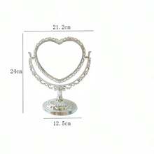 Oval Makeup Mirror With Double-Sided Vintage Vanity Mirror, Featuring A Rotating Vanity Mirror Stand. Ideal For Makeup Application, Girls, Women, Beauty, And Spa Parties. This Adorable Princess-Style Oval Vanity Mirror Is The Perfect Accent For Any Tabletop. The Double-Sided Rotating Table Mirror With Stand Makes An Excellent Decorative Choice For A Girl's Room And A Festive Gift For Friends And Family During Halloween And Christmas.,Makeup,Cheap,Room Decor,Vanity,Travel,Bedroom,Makeup Accessories,Mirror,Vanity Mirror,Cheap,Stocking Stuffers,Makeup,Makeup Tools,Cheap Stuff,Gifts,Gifts For Women,Christmas Gifts - Multicolor - View 20