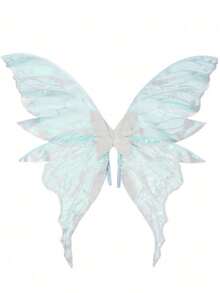 1 件成人和女孩适用的仙女翅膀，仙女翅膀，“欧根纱蝴蝶翅膀 - 适合角色扮演、派对，8 种颜色可选 - 彩色 - 查看 2