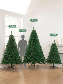 Classic Green PVC Christmas Tree - Indoor/Outdoor Holiday Decor, With Storage Bag, No Assembly Required, Weather-Resistant Design, Suitable For Christmas, Halloween, Easter, Fall/Winter Holidays, Christmas Tree Decoration, Holiday Decor, Elegant Decoration, Easy To Set Up, Home Decor, Best For Christmas, Christmas Tree, Christmas Tree Decoration, Christmas Decoration