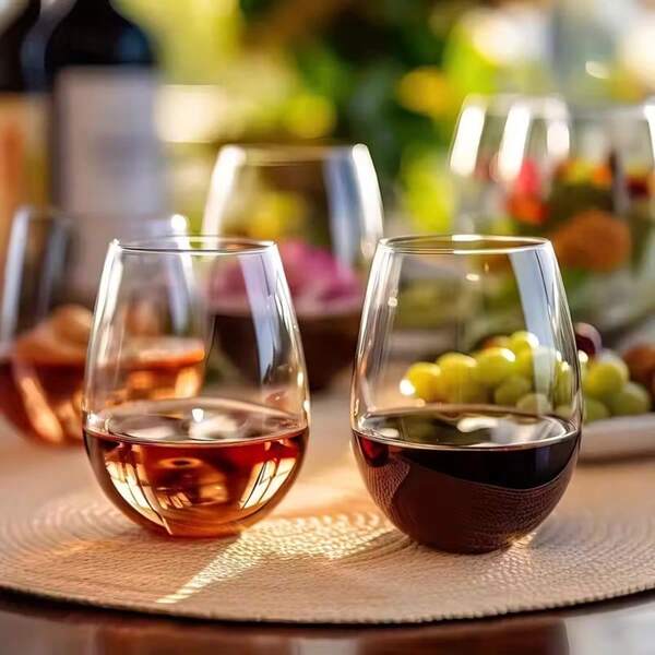 1/6 Stücke Kristallglas Becher, Rotwein Glas, Champagner Glas, Whiskey Glas, Eisgetränk Glas, Eistee Glas, geeignet für Cocktail, Champagner, Saft, Milch, Limonade, ideal für Zuhause, Bar, Party, Sommer, Geschenk