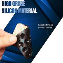 Bộ 3 chân đế hút silicon, giá đỡ điện thoại và máy tính bảng đa năng, tương thích phổ biến, dễ tháo lắp, chân đế dính có thể tái sử dụng - Nhiều màu - Xem 9