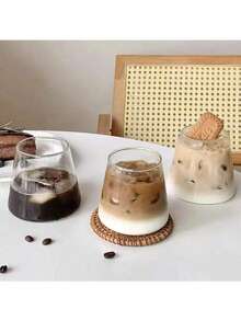 1 pièce Tasse à café au lait minimaliste, tasse à lait, tasse à boire d'eau à la maison, tasse à boisson fraîche pour l'été