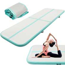 Supernic Air Floor Mat 10ft Tumbling Mat Inflatable Gymnastics Mat Thick With Pump For Youth/Adults - Green without Pump - View 2