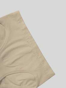 4pcs/Set Girls' Minimalist Fashion Camisole Bralette And Seamless Comfortable Bikini Panty Set - Multicolor - View 7