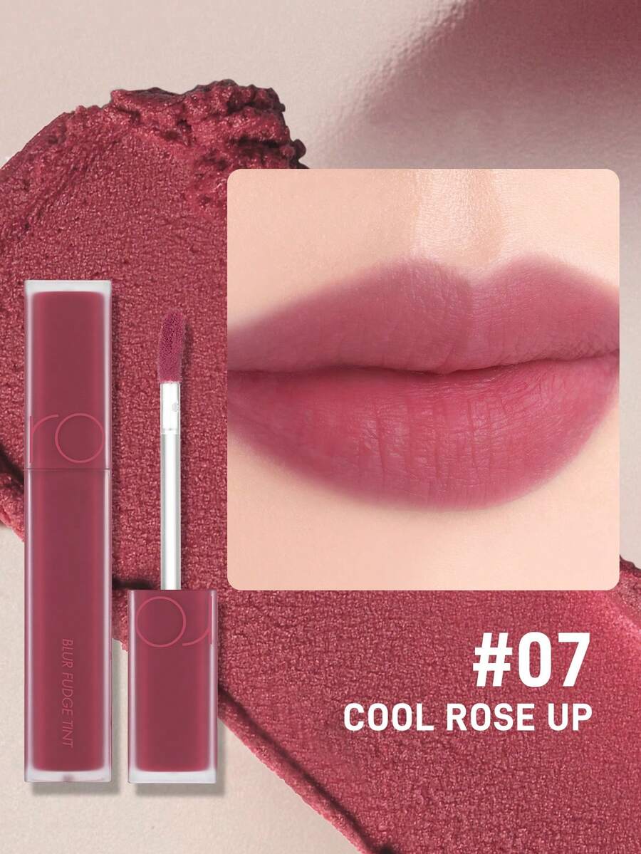 Rom&nd Romand BLUR FUDGE Lip Gloss, Moisturizing, True Color, Waterproof Long-Lasting, Non-Greasy. Korean Makeup, 5g/0.17oz - 07 Cool Rose Up - Xem 1