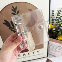 1pc A8 Single-Layer 10-Card Capacity 3-Inch Photo Card Holder Loose-Leaf Album, PVC Idol Photo Storage Album, Stargazing Photo Card Album, Student Stationery Photo Album, Minimalist Style DIY Photo Album Card Collection Flip Book