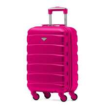 Flight Knight Hard Shell ABS Medium, Large Check-In And Carry On Suitcases - SAFIR - Pink - 55x35x20cm - View 7